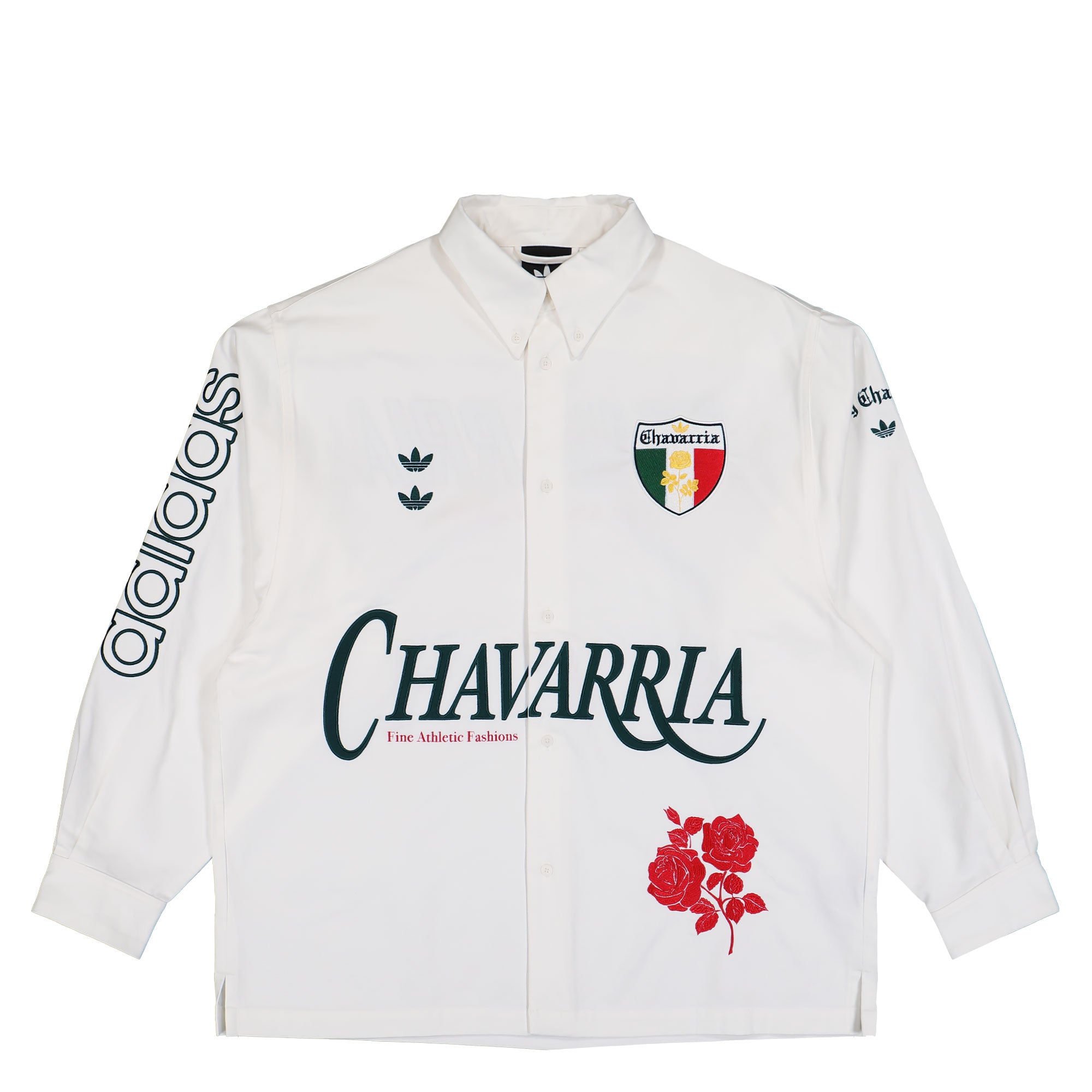 Willy Chavarria x adidas Button Up Shirt Off White Shirts KV1980 | Overkill
