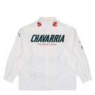 Willy Chavarria x adidas Button Up Shirt Off White Shirts KV1980 Close-up | Overkill

