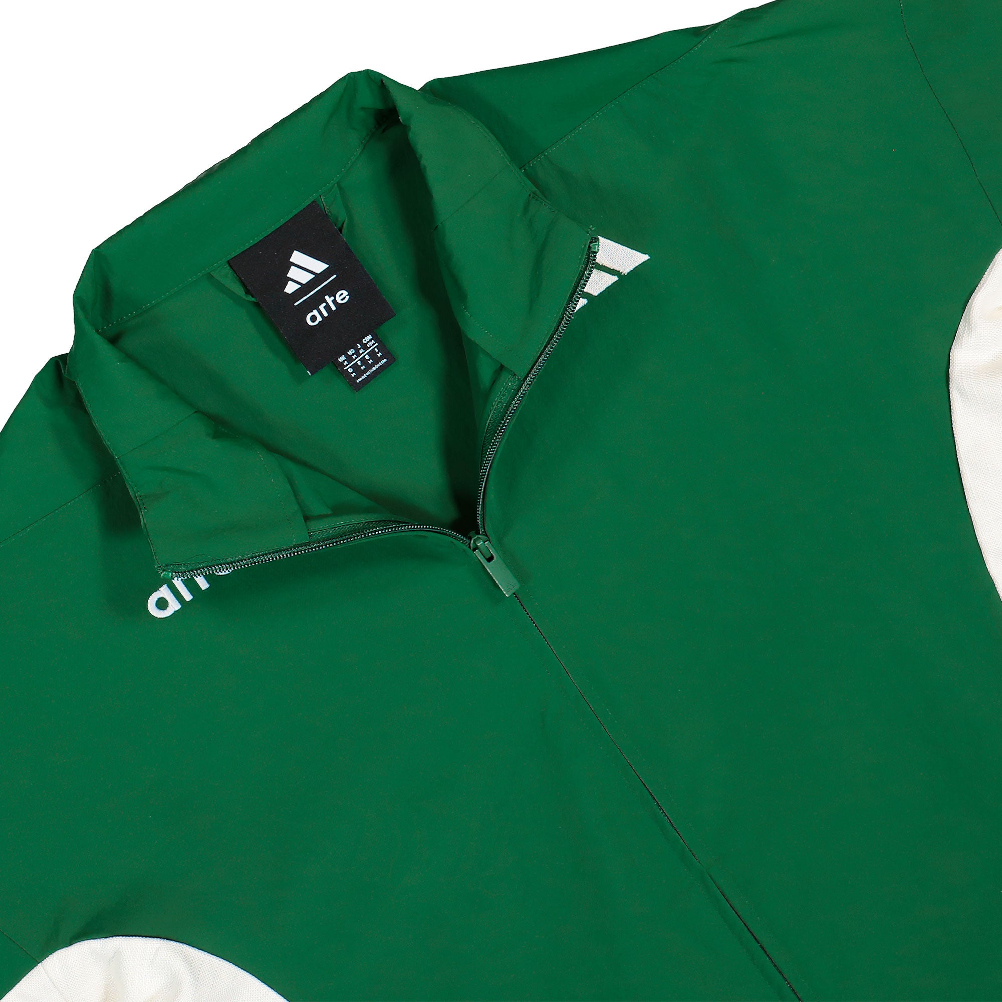 Arte Antwerp x adidas Z.N.E. MM FZ Track Top Amazon Green / Off White Track Jacket KV4020 Detailfoto | Overkill

