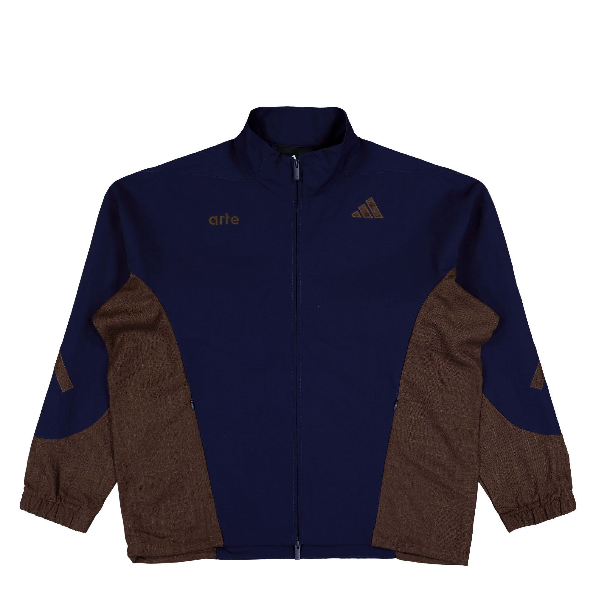 Arte Antwerp x adidas Z.N.E. MM FZ Track Top Collegiate Navy / Dust Cargo Track Jacket KV4022 | Overkill
