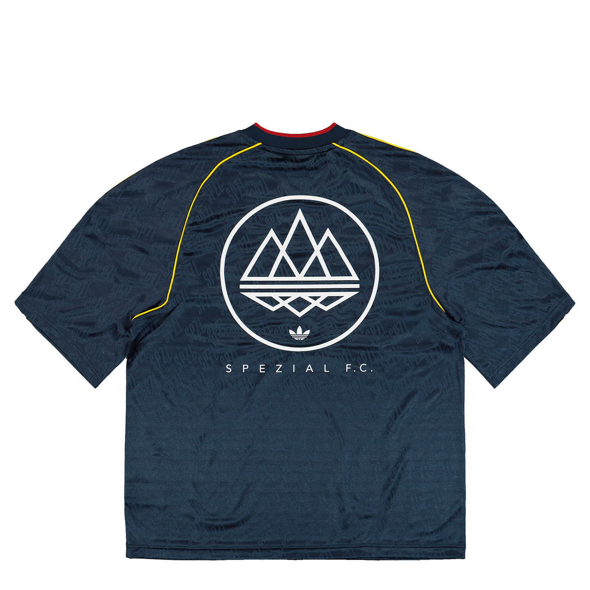 adidas Arsenal FC Tee SPZL F.C. Collegiate Gold / Aurora Ink T-Shirt KV4430 Close-up | Overkill
