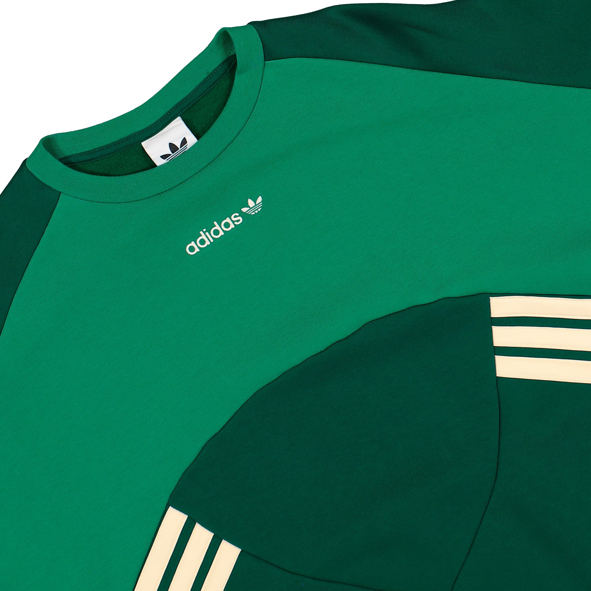 adidas Cutline Crewneck Collegiate Green Sweatshirts KW4387 Detailfoto | Overkill
