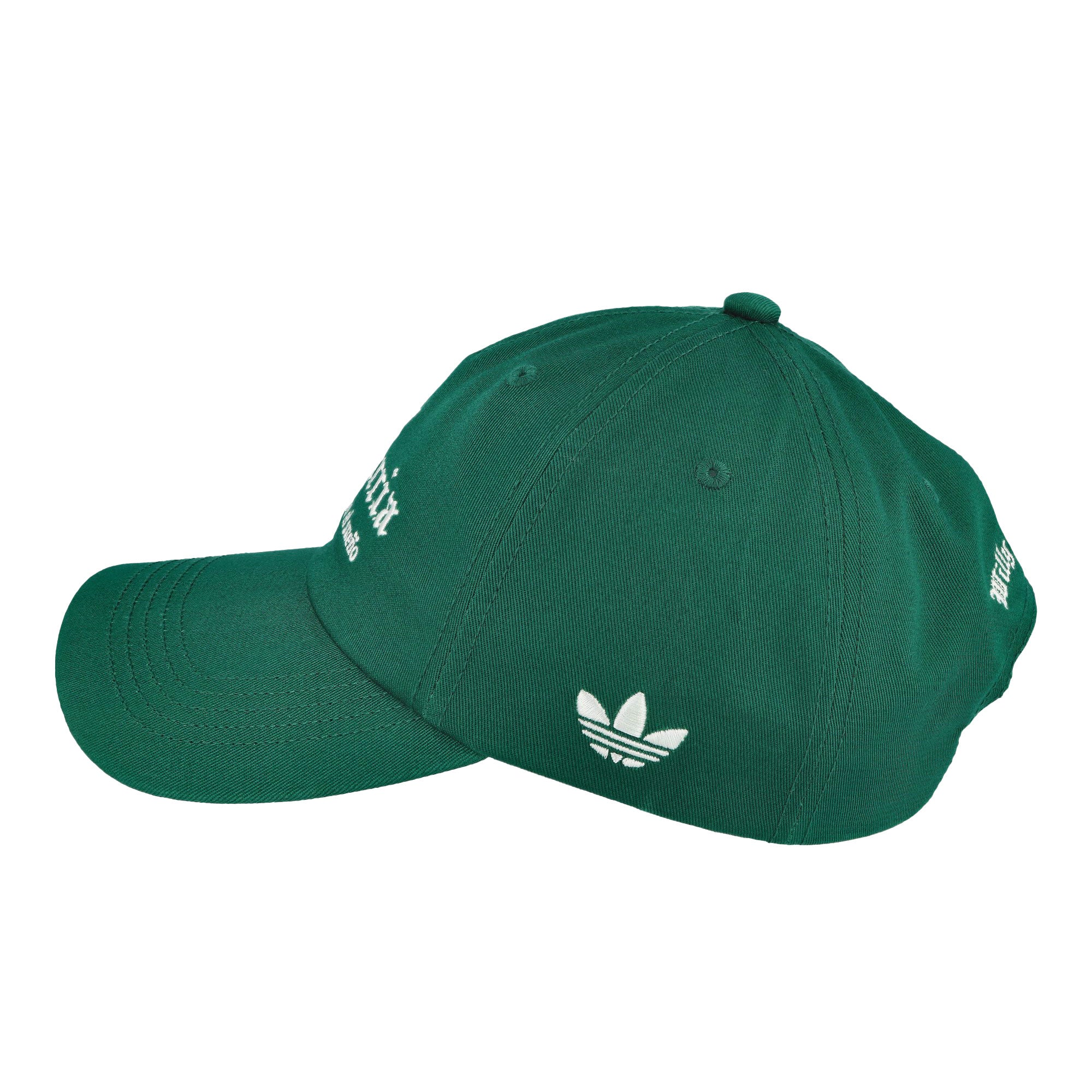 Willy Chavarria x adidas Crest Hat Collegiate Green Caps KW7336 Close-up | Overkill
