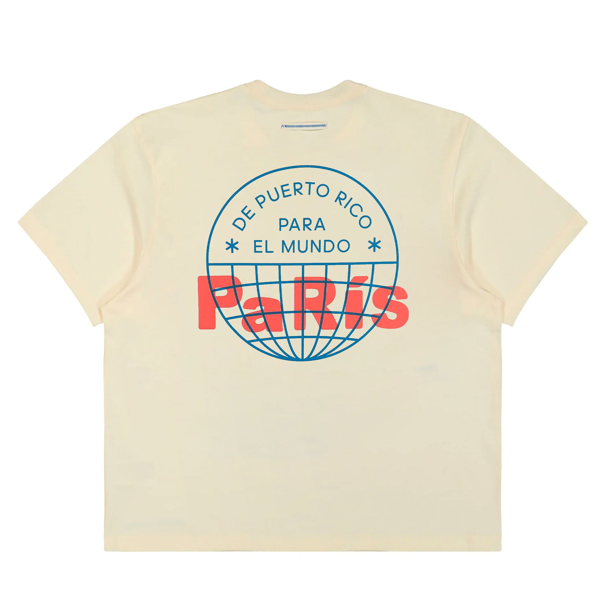 adidas DtMF Paris Heavyweight Merch Tee Cream White T-Shirts KW8077 Close-up | Overkill

