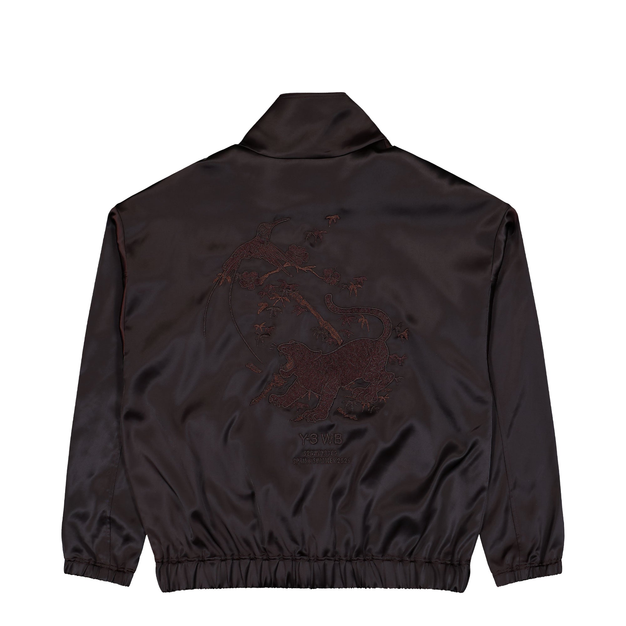 Wales Bonner x Y-3 Satin Jacket Aurora Coffee Jackets KW9238 Close-up | Overkill