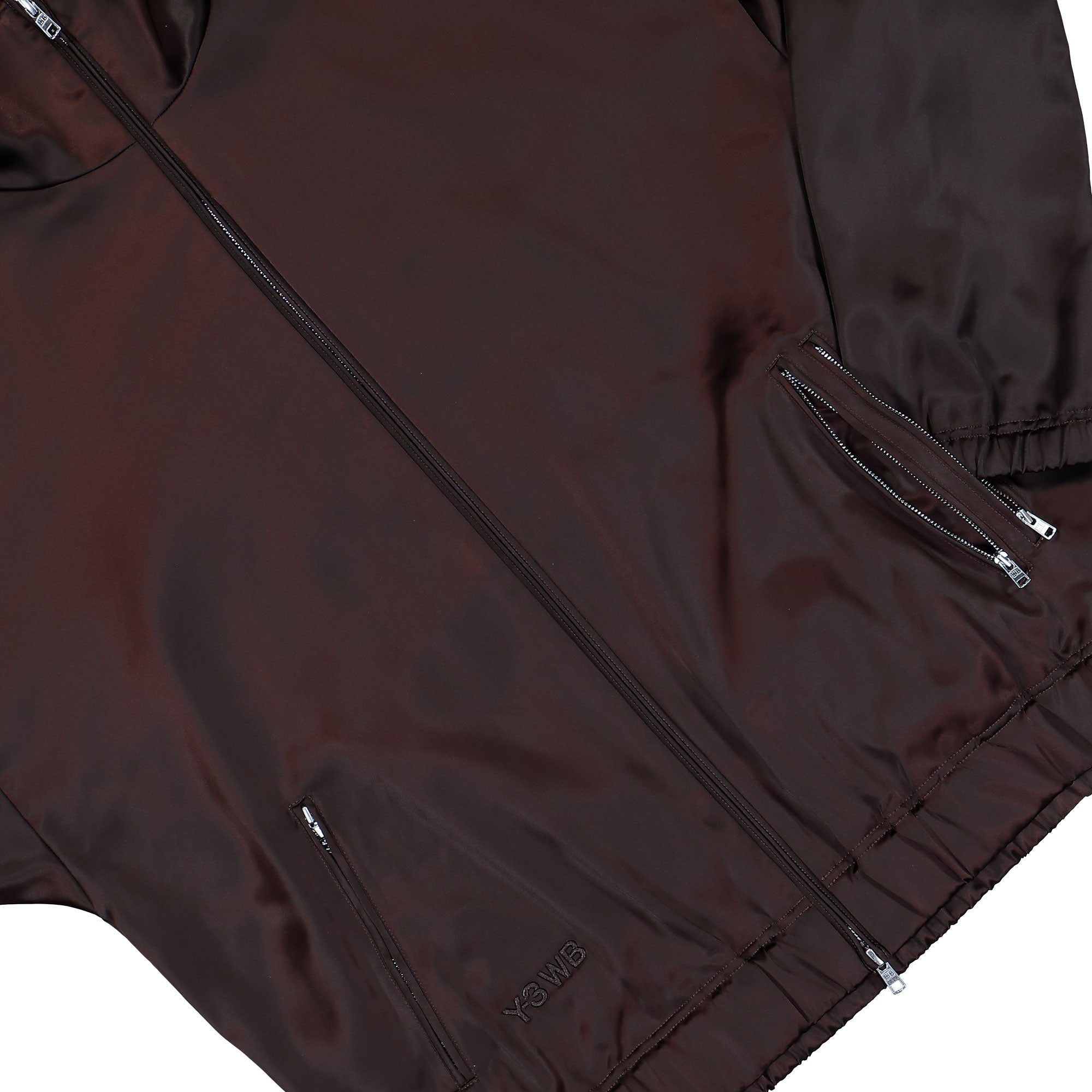 Wales Bonner x Y-3 Satin Jacket Aurora Coffee Jackets KW9238 Detail View 1 | Overkill