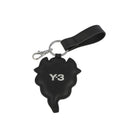 Y-3 Chito Leather Key Black Keychain KW9665 Close-up | Overkill
