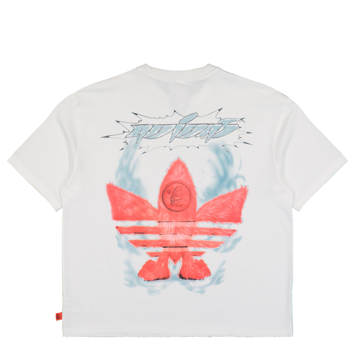 Hellstar x adidas Tee White T-Shirt KY7304 Close-up | Overkill
