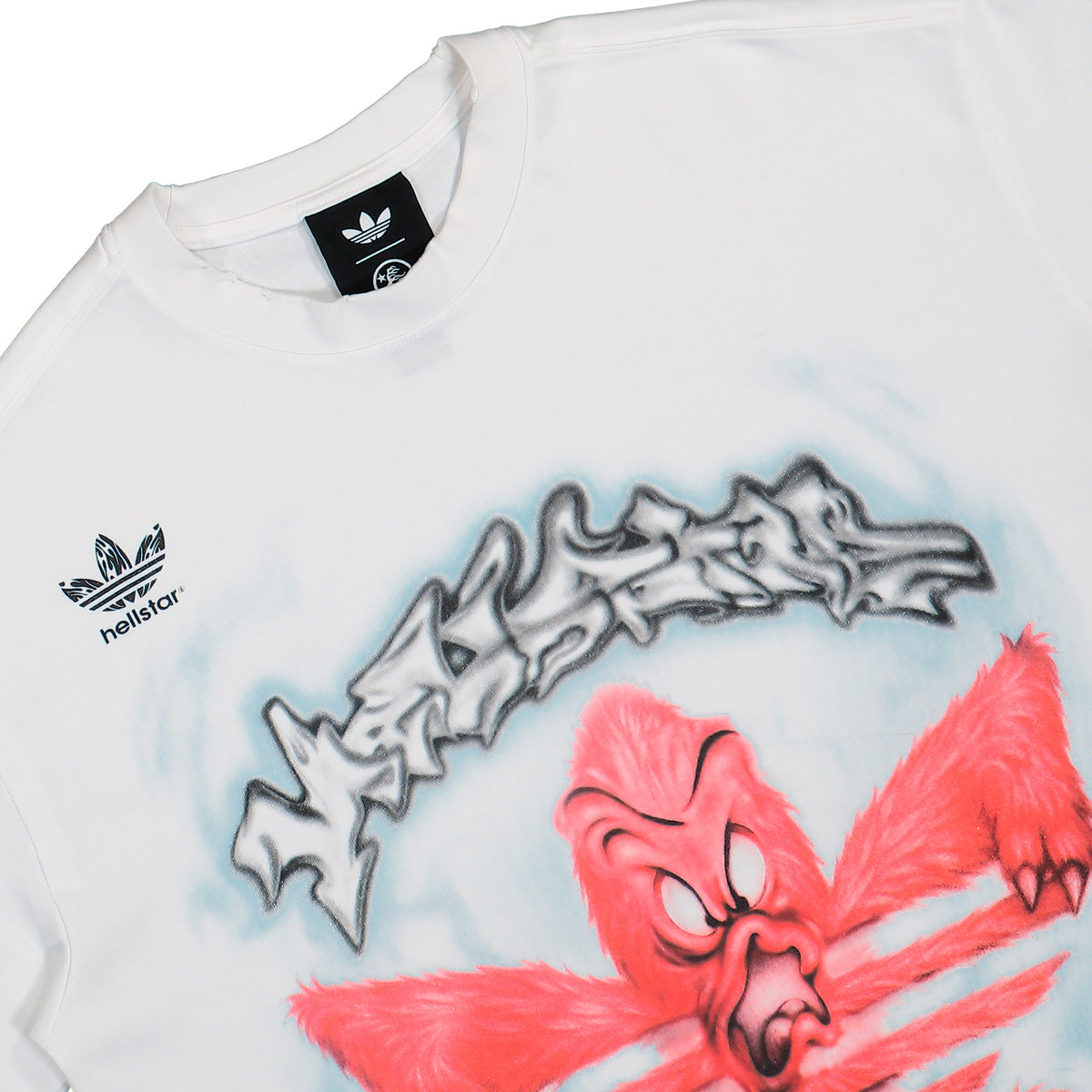 Hellstar x adidas Tee White T-Shirt KY7304 Detailfoto | Overkill
