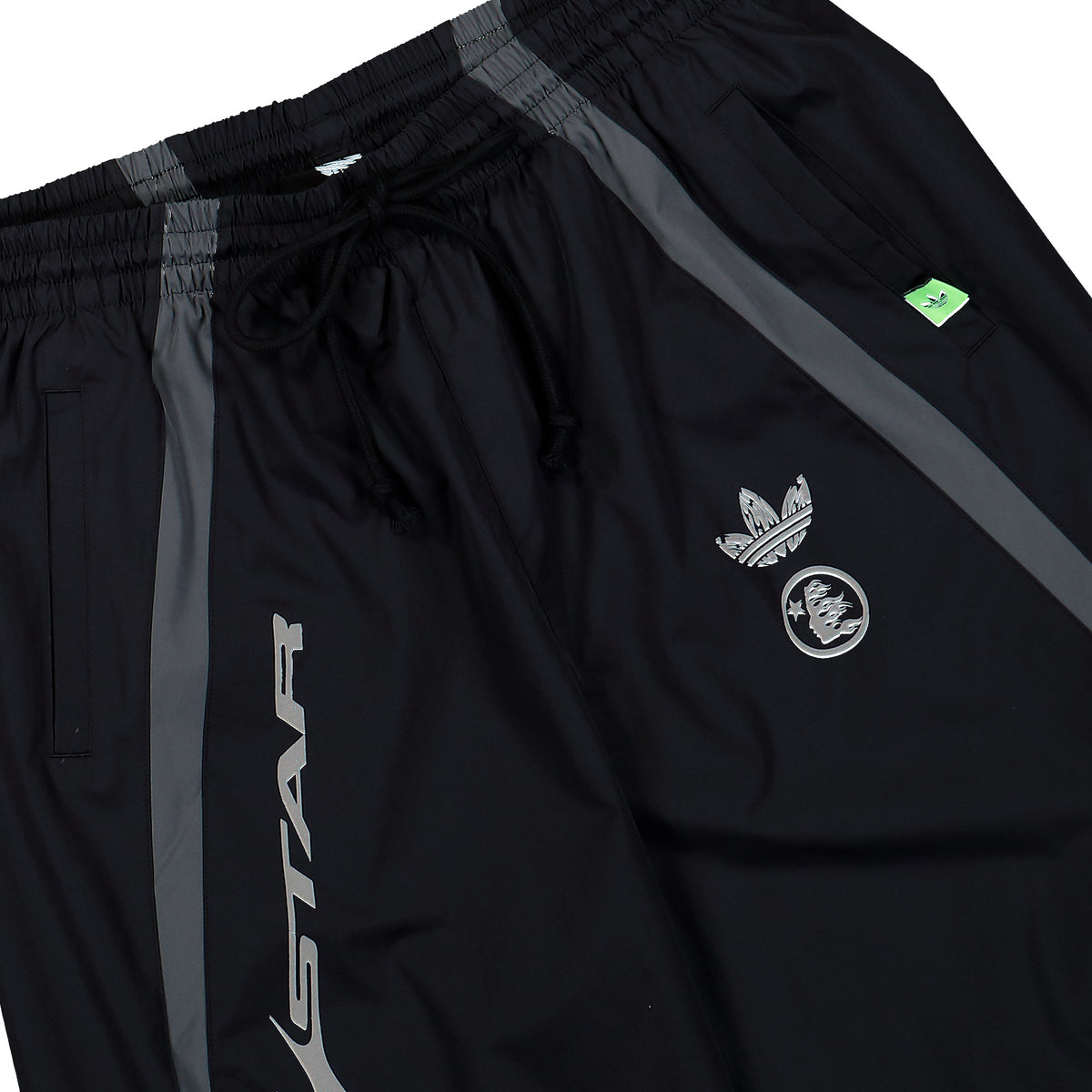 Hellstar x adidas Tracksuit Pant Black    Sweat pant KY7307 Detail View 1 | Overkill

