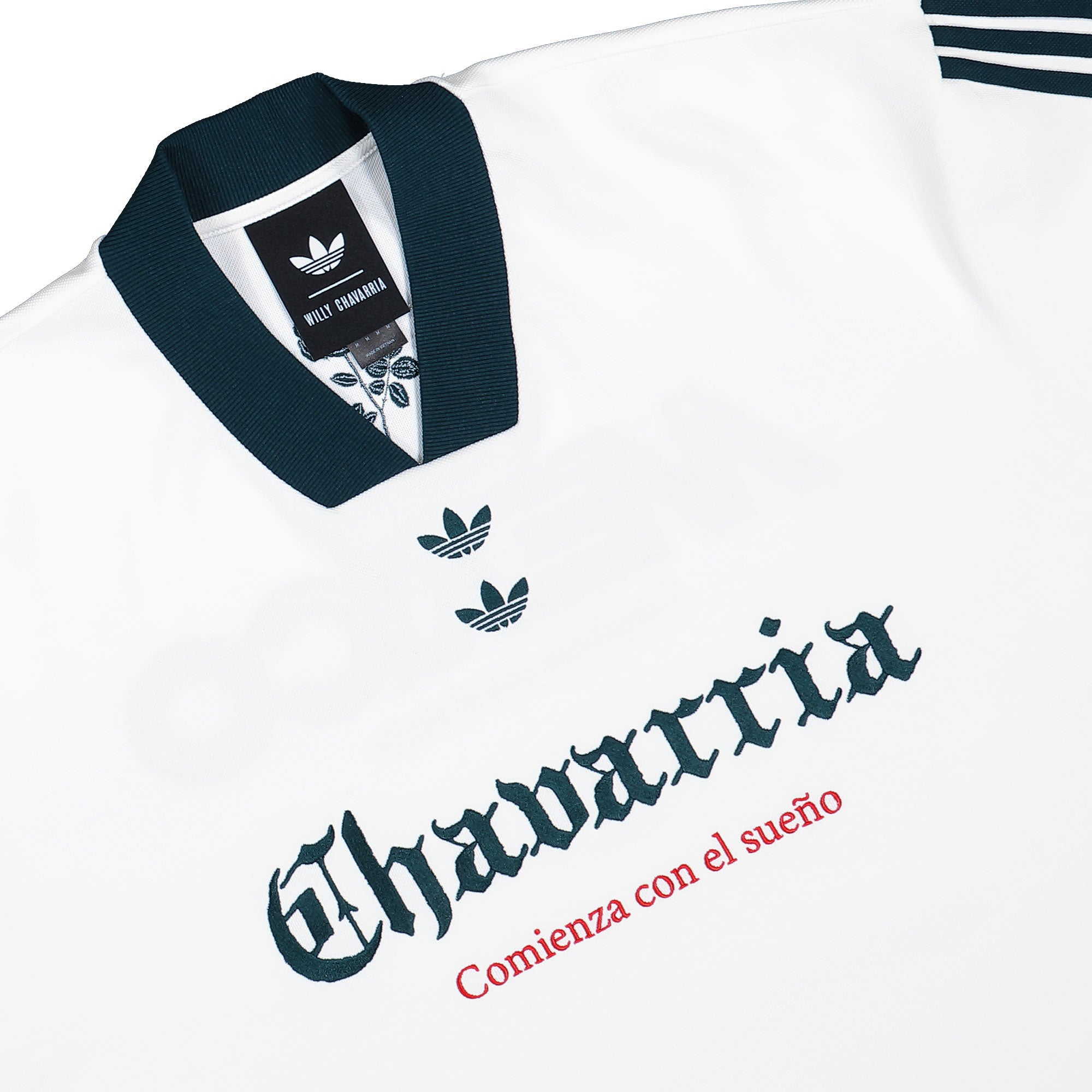 Willy Chavarria x adidas Soccer Tee  Off White T-Shirts KY7708 Detailfoto | Overkill
