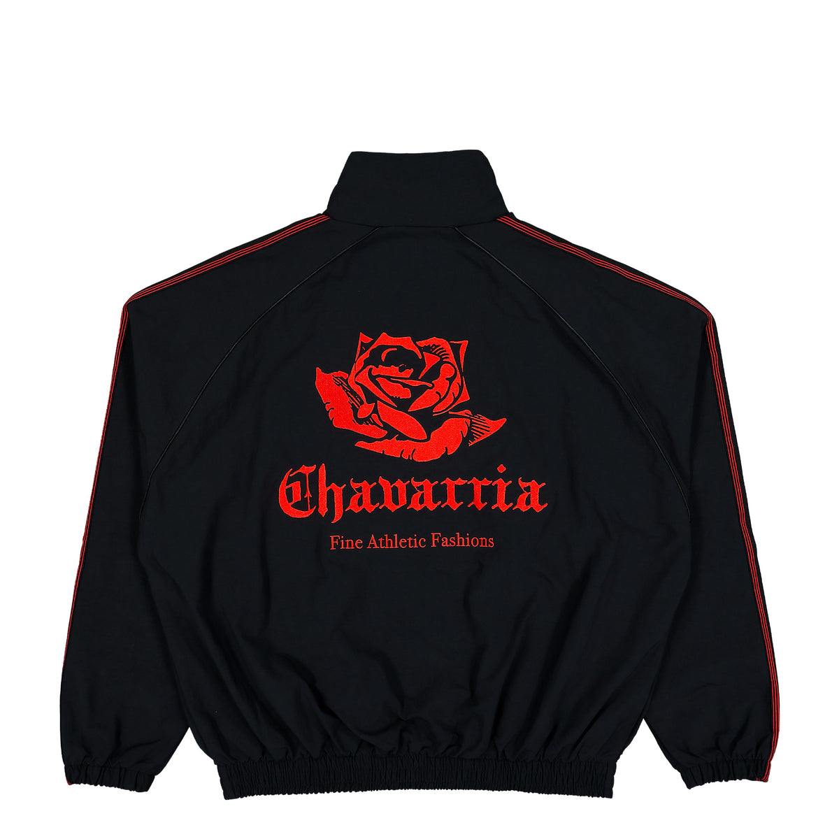 Willy Chavarria x adidas  Woven Track Jacket Black Track Jackets KZ3119 Close-up | Overkill
