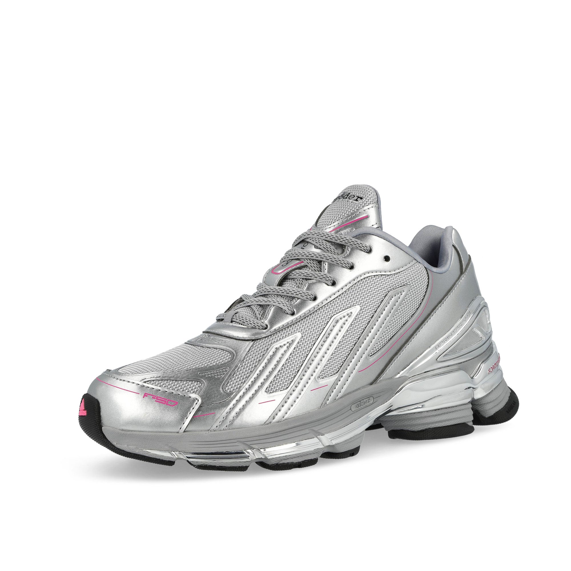SP5DER x adidas F50 Formotion Silver Metallic / Core Black Sneaker KZ6575 Close-up | Overkill
