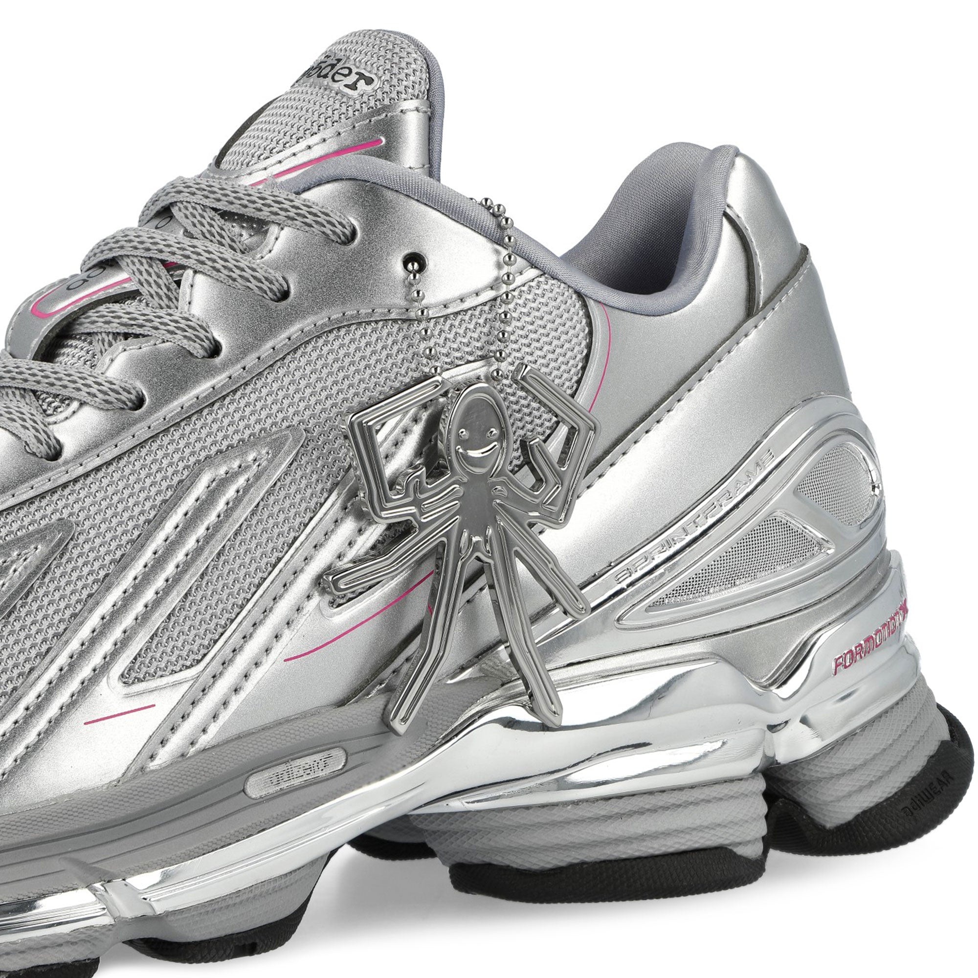SP5DER x adidas F50 Formotion Silver Metallic / Core Black Sneaker KZ6575 Detail View 2 | Overkill
