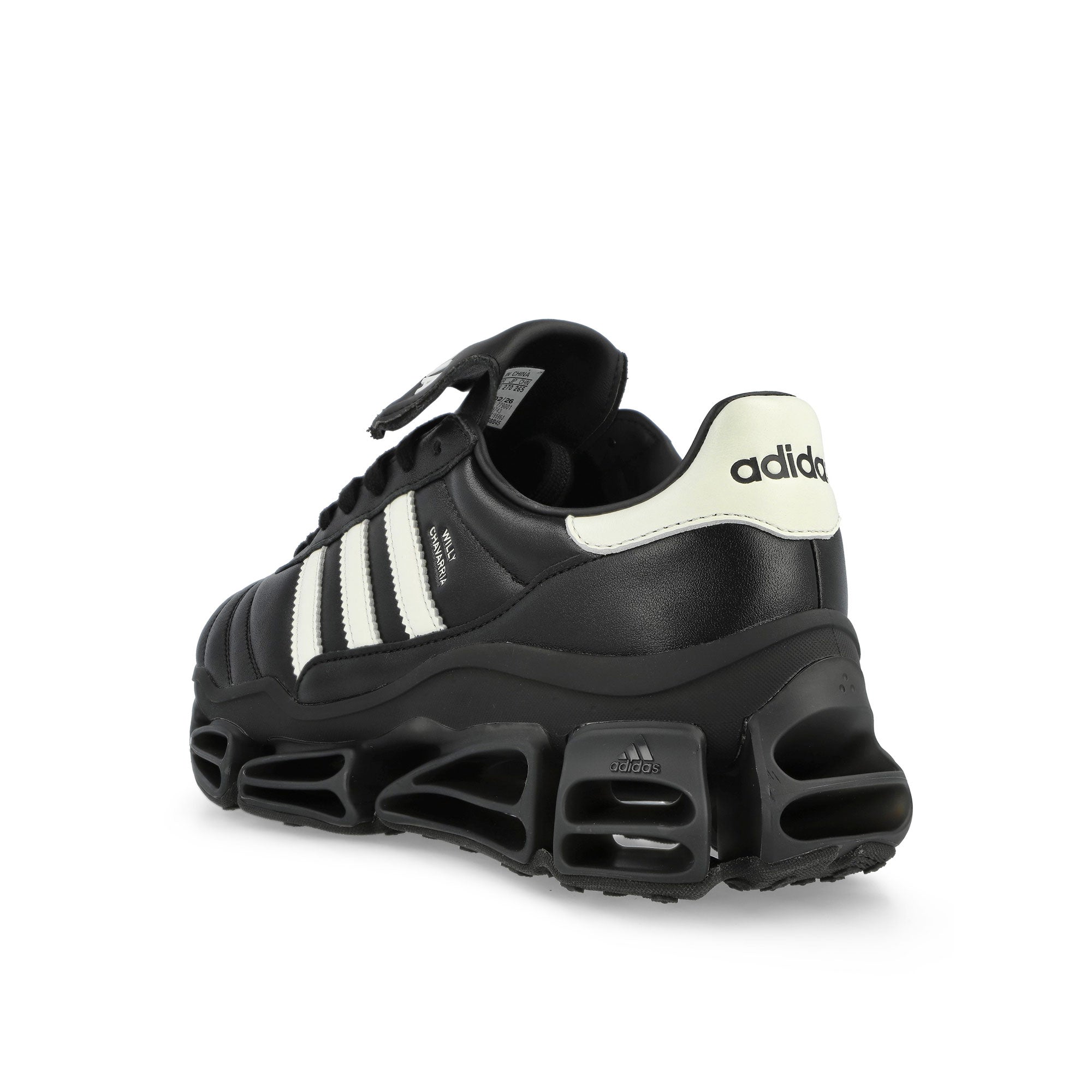 Willy Chavarria x adidas Megaride  Core Black / Off White / Core Black Low Top Sneaker KZ8743 Material | Overkill
