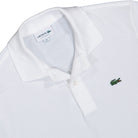 Lacoste Classic Polo Shirt White Polo Shirts L.12.12-00 001 Detailfoto | Overkill
