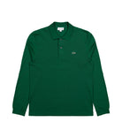 Lacoste Long Sleeved Ribbed Collar Shirt Green Longsleeve L1312-00 132 | Overkill
