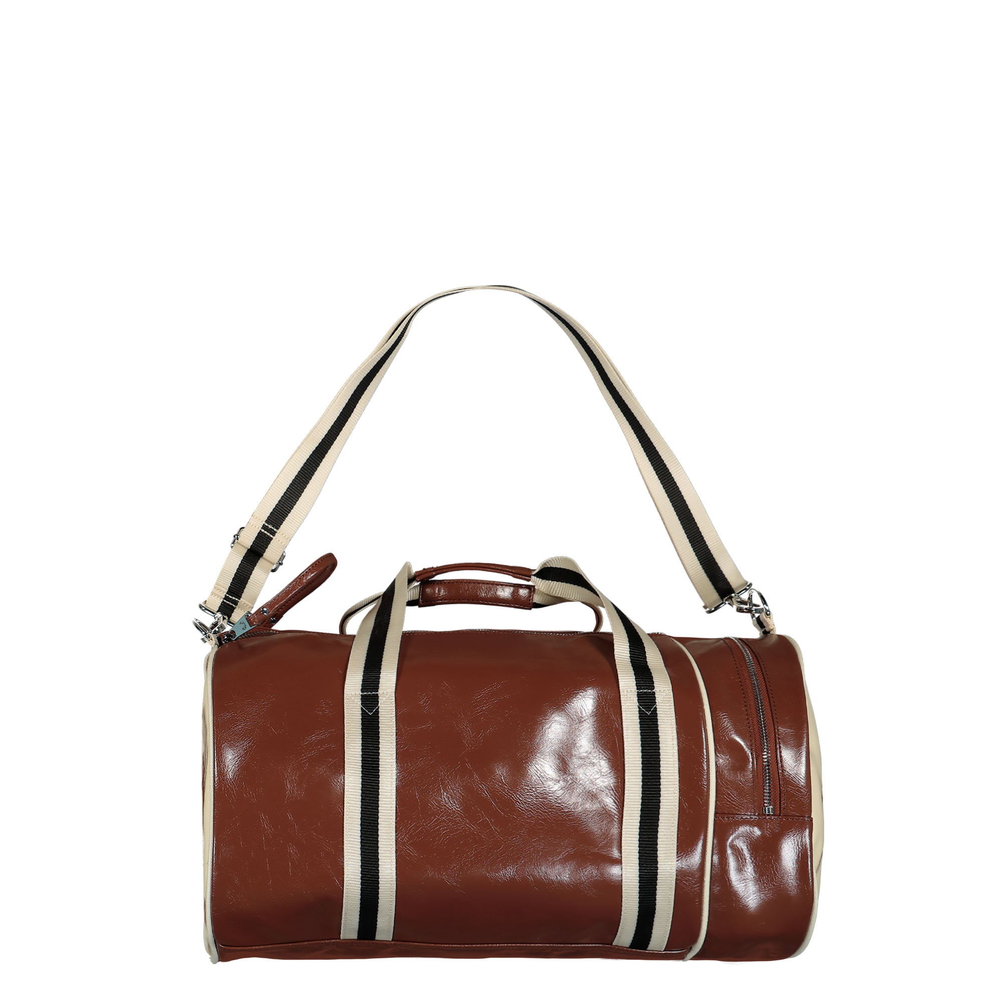 Fred Perry Classic Barrel Bag Whiskey Brown Duffle Bags  Material | Overkill
