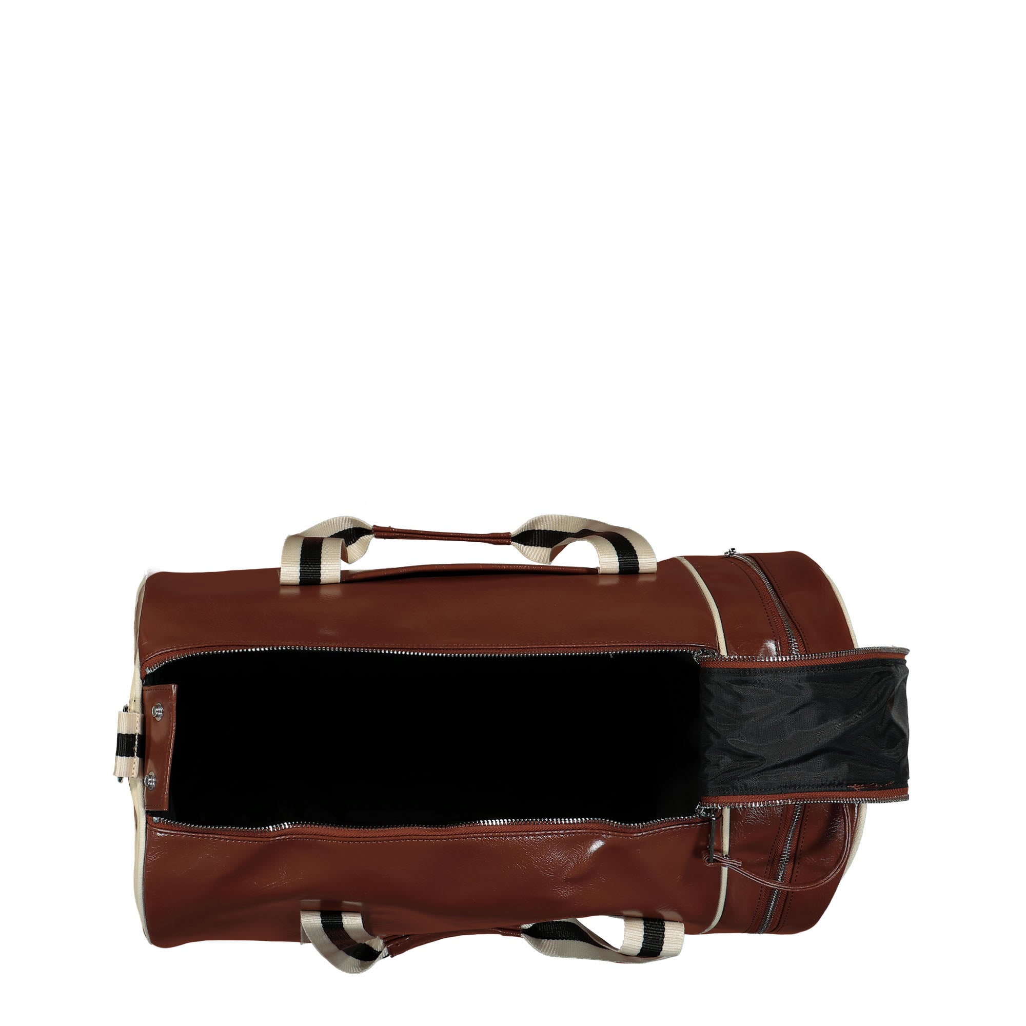 Fred Perry Classic Barrel Bag Whiskey Brown Duffle Bags Detail view 1 | Overkill