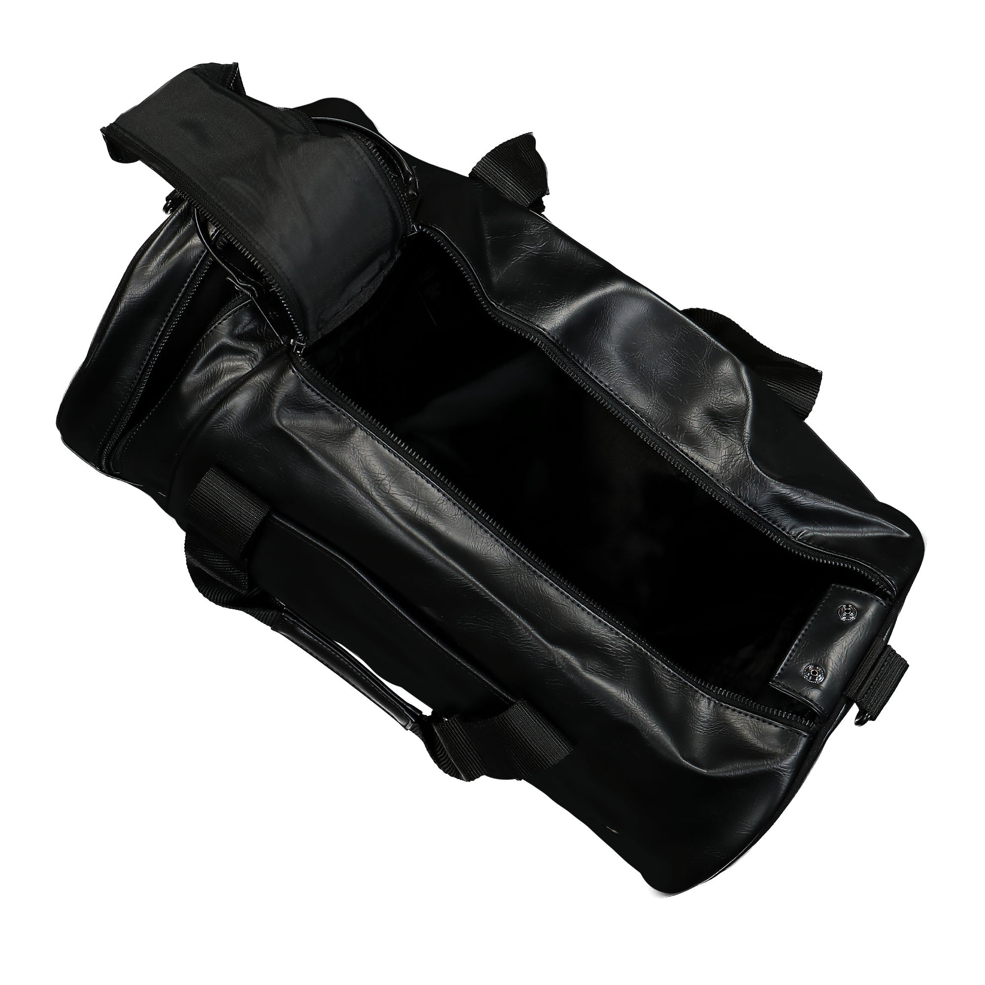 Fred Perry Tonal PU Barrel Bag Black Duffle Bags Detail view 1 | Overkill