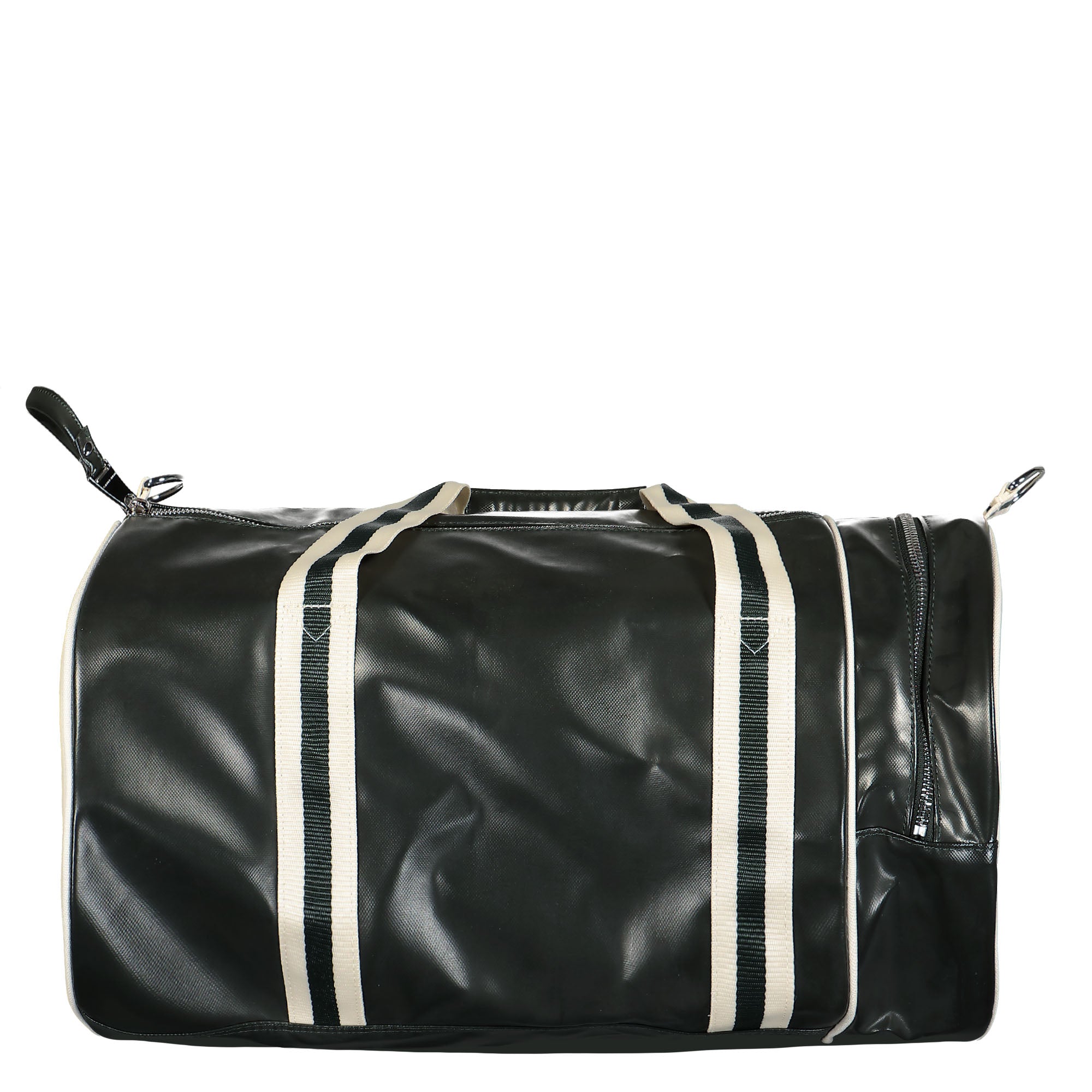 Fred Perry Classic Barrel Bag Night Green / Ecru Duffle Bags  Material | Overkill