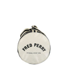 Fred Perry Classic Barrel Bag Black / Ecru Duffle Bags Close-up | Overkill