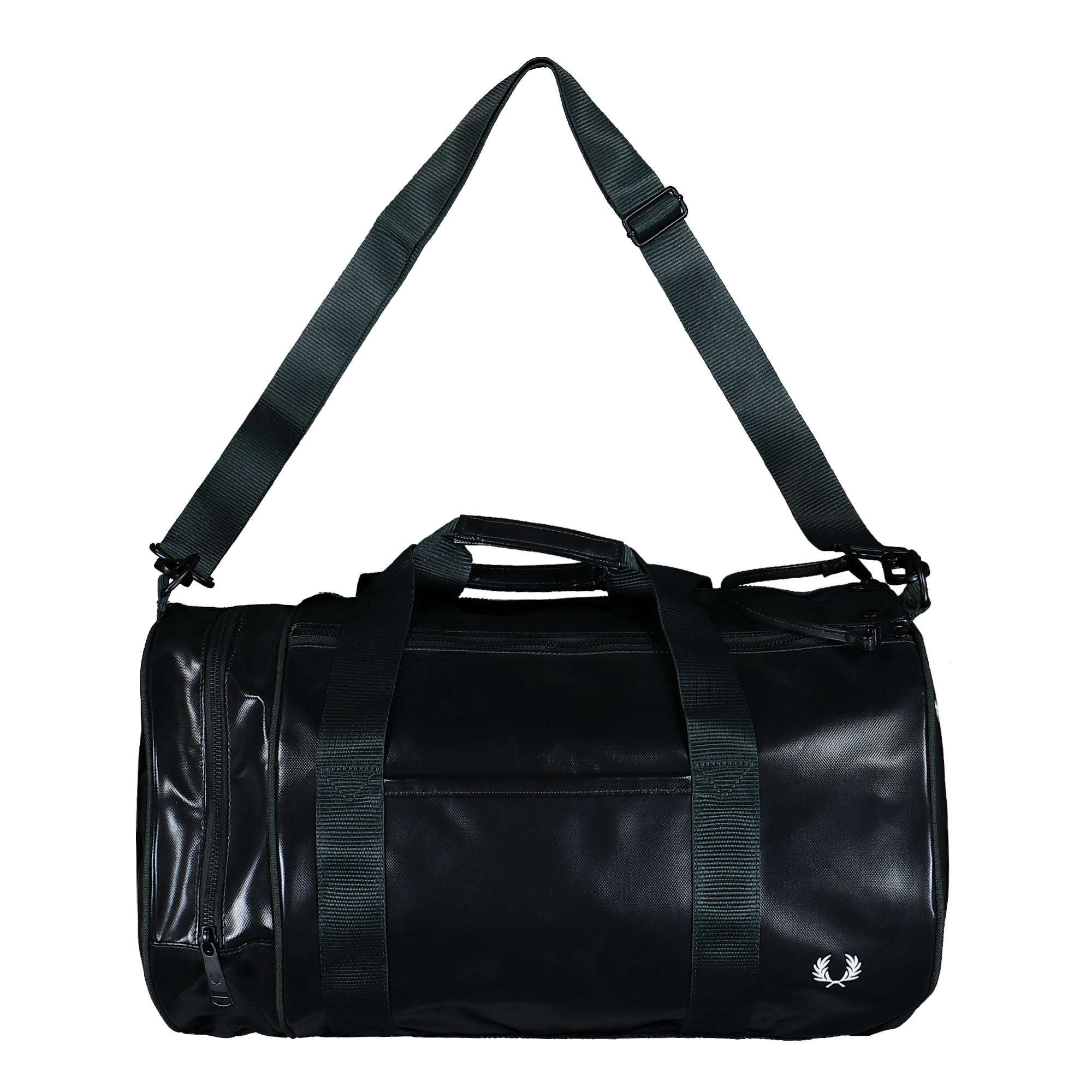 Fred Perry Tonal Classic Barrel Bag Night Green Duffle Bags L7260-Q20 | Overkill