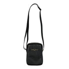 Fred Perry Tumbled Leather Side Bag Black Shoulder & Cross Body Bags L8289-102 | Overkill