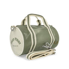 Fred Perry Classic Mini Barrel Bag Olive Mint Duffle Bags Close-up | Overkill