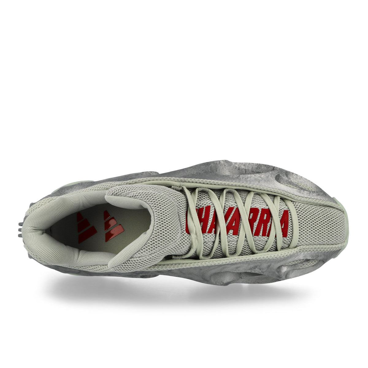 Willy Chavarria x adidas  Megaride Bones Halo Green / Silver Metallic / Better Scarlet Low Top Sneakers LA6162 Detail View 2 | Overkill

