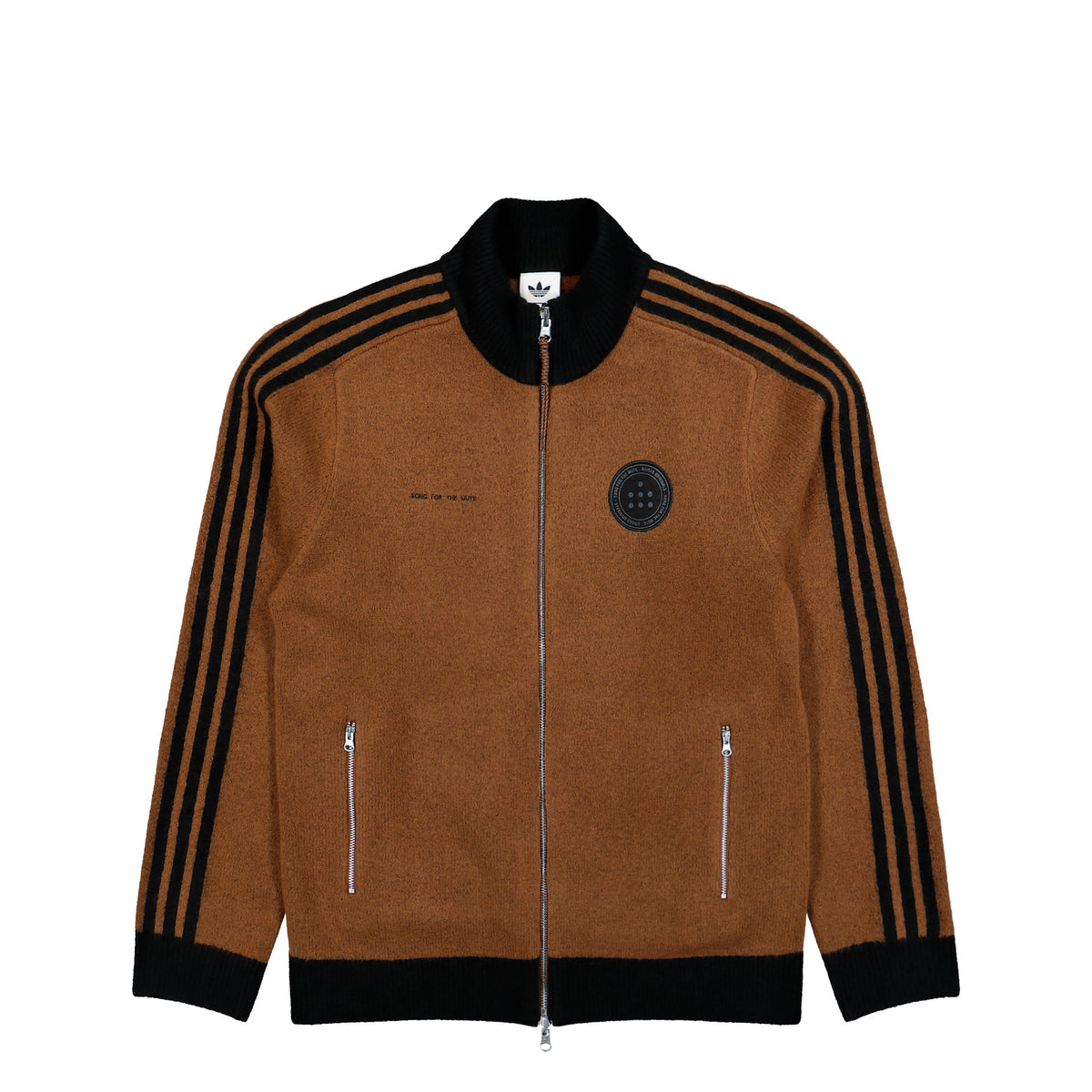 Song for the Mute x adidas ADI008 Knit Jacket Preloved Brown Track Jacket LD1913 | Overkill
