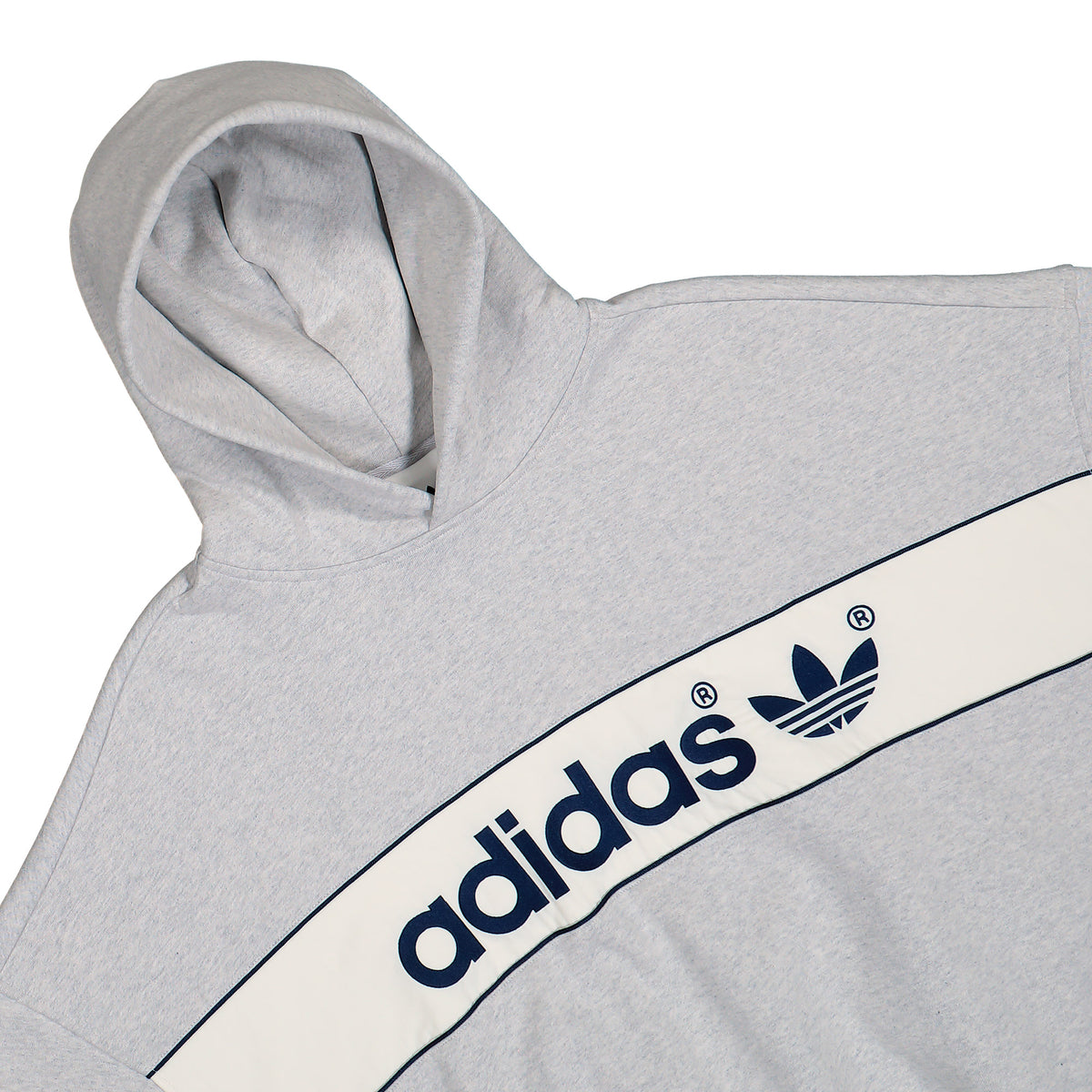 adidas Block Hoodie Light Grey Heather Hoodie LD9300 Detailfoto | Overkill
