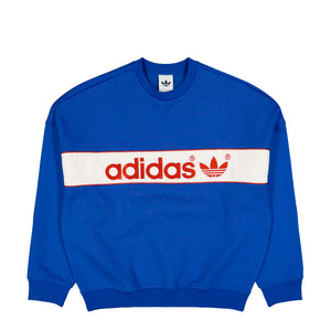 adidas Block Sweatshirt Blue Sweatshirts LF3015 | Overkill
