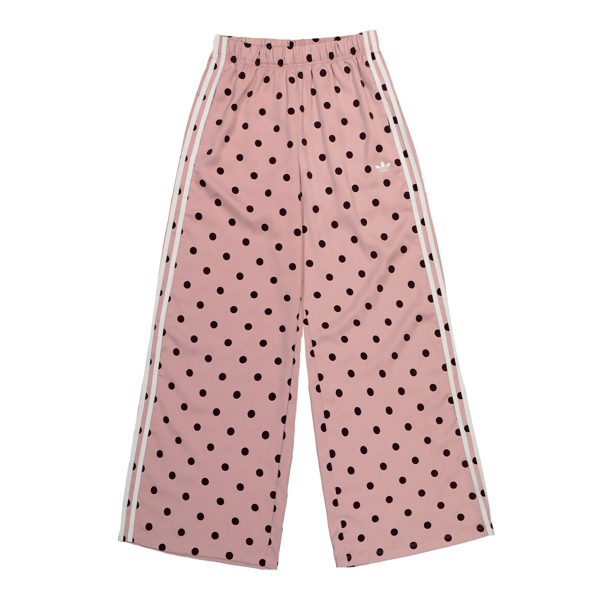 adidas Satin Polka Dots Wide Leg Pant Dual Lilac Track Pant LI2843 | Overkill
