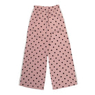 adidas Satin Polka Dots Wide Leg Pant Dual Lilac Track Pant LI2843 Close-up | Overkill
