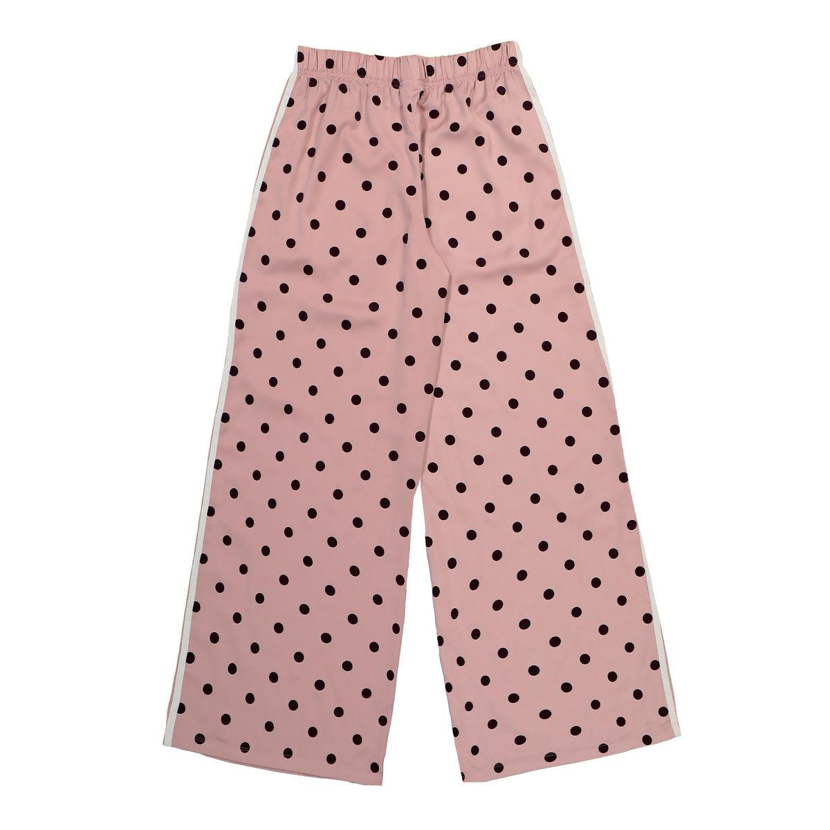 adidas Satin Polka Dots Wide Leg Pant Dual Lilac Track Pant LI2843 Close-up | Overkill
