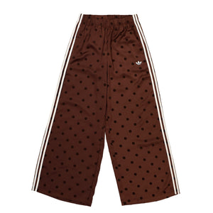 adidas Satin Polka Dots Wide Leg Pant Auburn Track Pant LI2847 Close-up | Overkill
