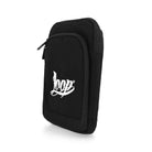 Loop Pusherbag Logo Stick - White Black / White Chest Pouch LP-PB-LS-WHT Close-up | Overkill
