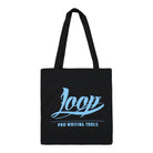 Loop Logo Tote Bag Black / Light Blue Tote Bags & Shoppers LP-TB-LTB | Overkill