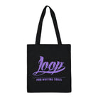 Loop Logo Tote Bag Black / Purple Tote Bags & Shoppers LP-TB-PUR | Overkill