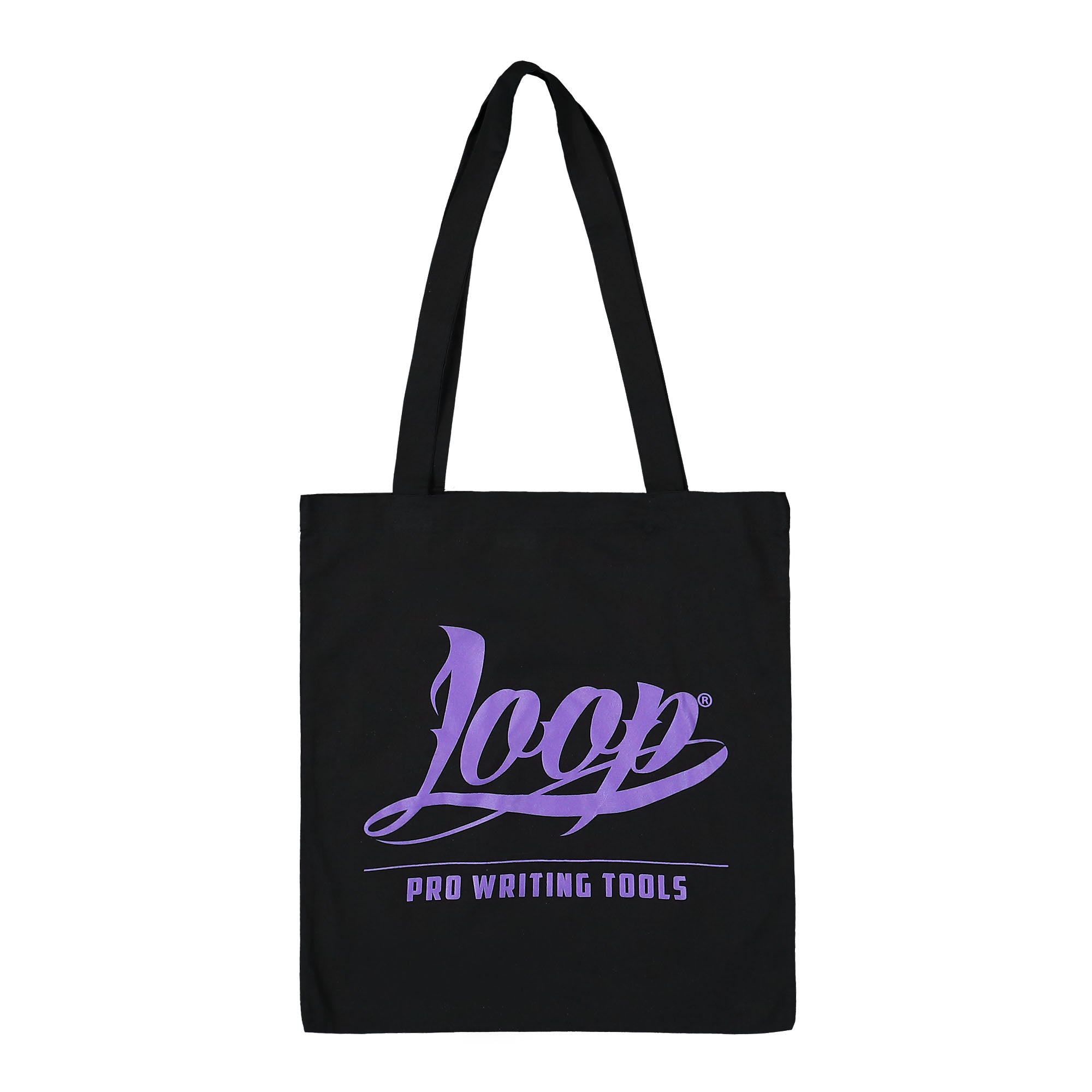 Loop Logo Tote Bag Black / Purple Tote Bags & Shoppers LP-TB-PUR | Overkill