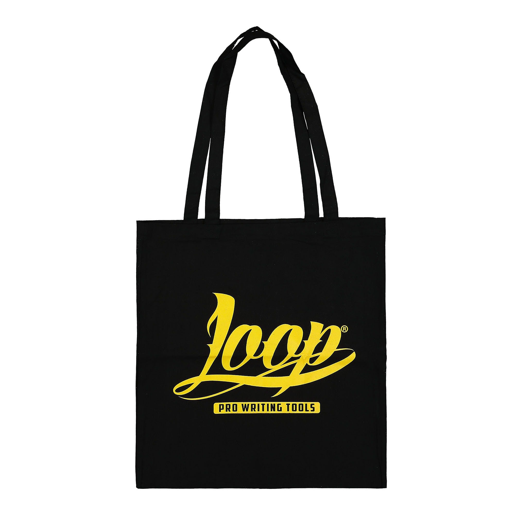 Loop Logo Tote Bag Black / Yellow Tote Bags & Shoppers LP-TB-YEL | Overkill