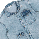 Han Kjobenhavn Army Shirt Bleached Denim Shirts M-130386 Detailfoto | Overkill
