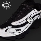 New Balance M1000TE Silver Metallic Low Top Sneakers  Material | Overkill