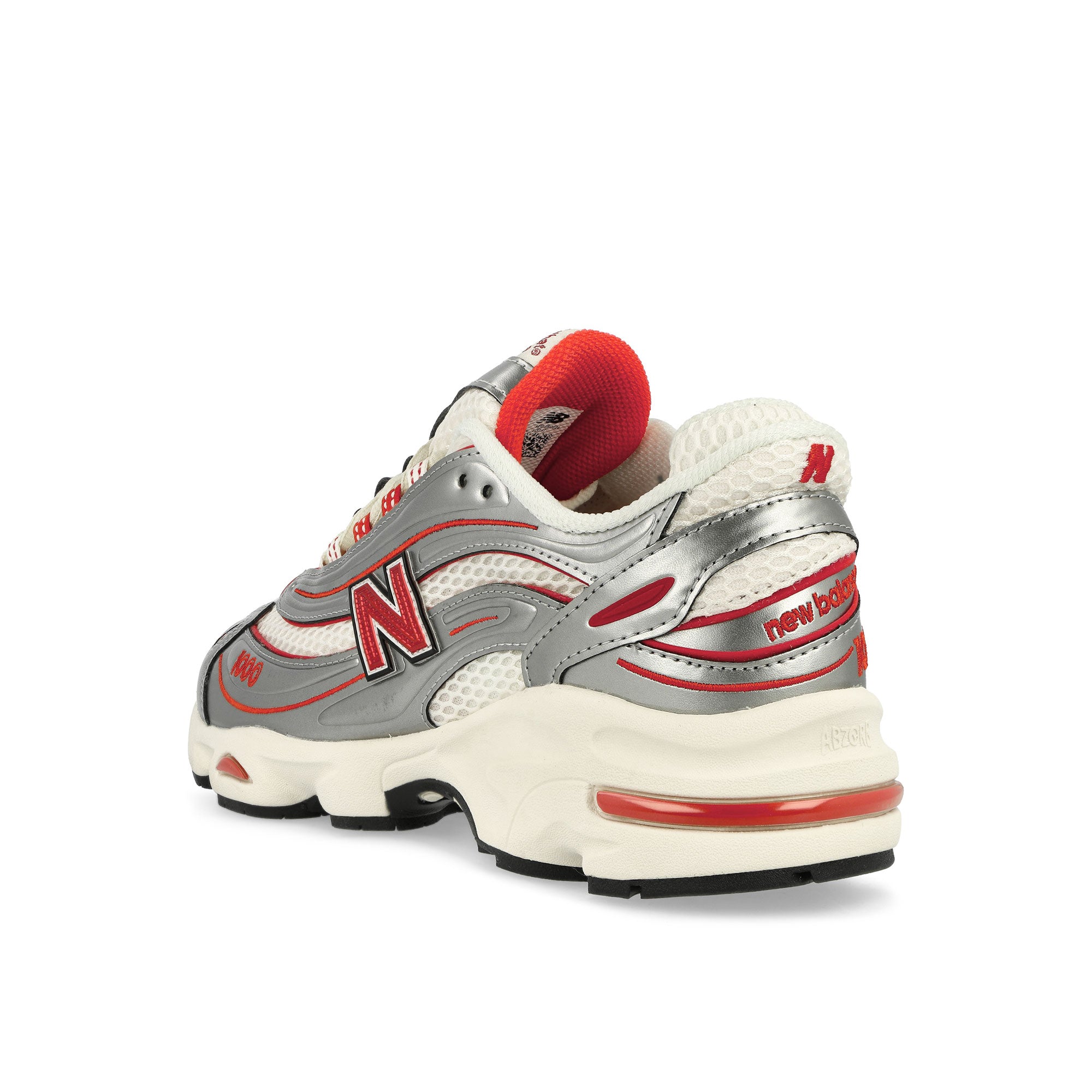 New Balance M1000TI Silver / Valiant Poppy Low Top Sneakers  Material | Overkill