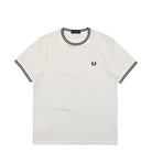 Fred Perry Twin Tipped T-Shirt White T-Shirts M1588-100 | Overkill