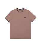 Fred Perry Twin Tipped T-Shirt Dark Pink T-Shirts M1588-S52 | Overkill