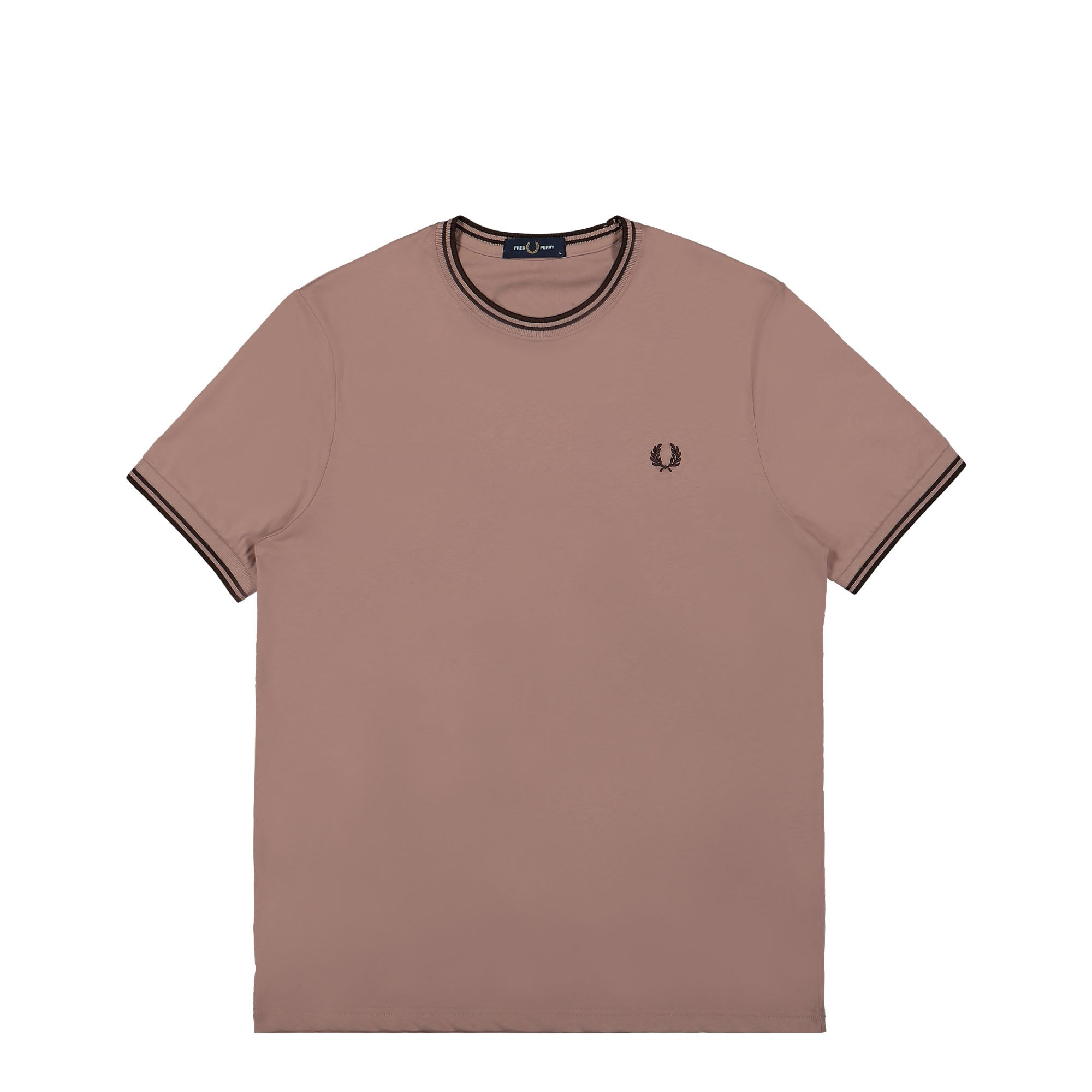 Fred Perry Twin Tipped T-Shirt Dark Pink T-Shirts M1588-S52 | Overkill