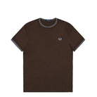Fred Perry Twin Tipped T-Shirt Burnt Tobacco / Stockport Blue T-Shirt M1588V-49A | Overkill
