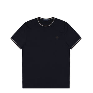 Fred Perry Twin Tipped T-Shirt Navy / Warm Oat / Burnt Tobacco T-Shirt M1588V-52A | Overkill
